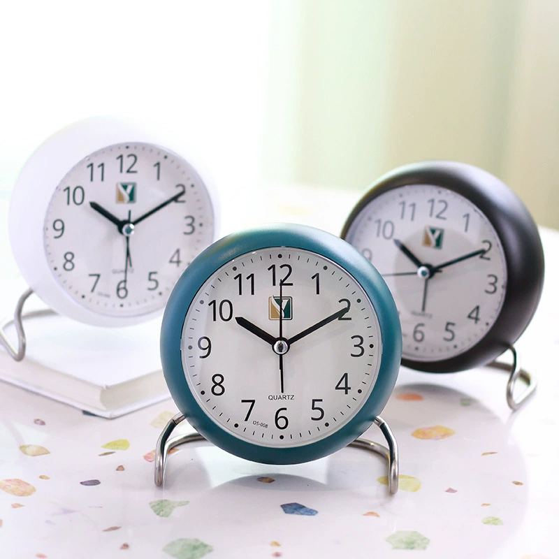 Настольные часы-будильник в скандинавском стиле, ретро, креативные, бесшумные, для детей и студентов, прикроватные, декоративные