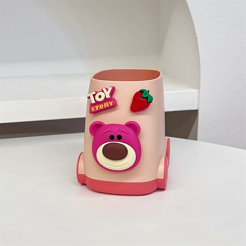 【자동차 펜 홀더】딸기곰