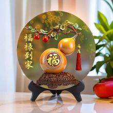 新中式福禄到家摆件财源滚滚相框餐厅办公室桌面客厅玄关酒柜摆件