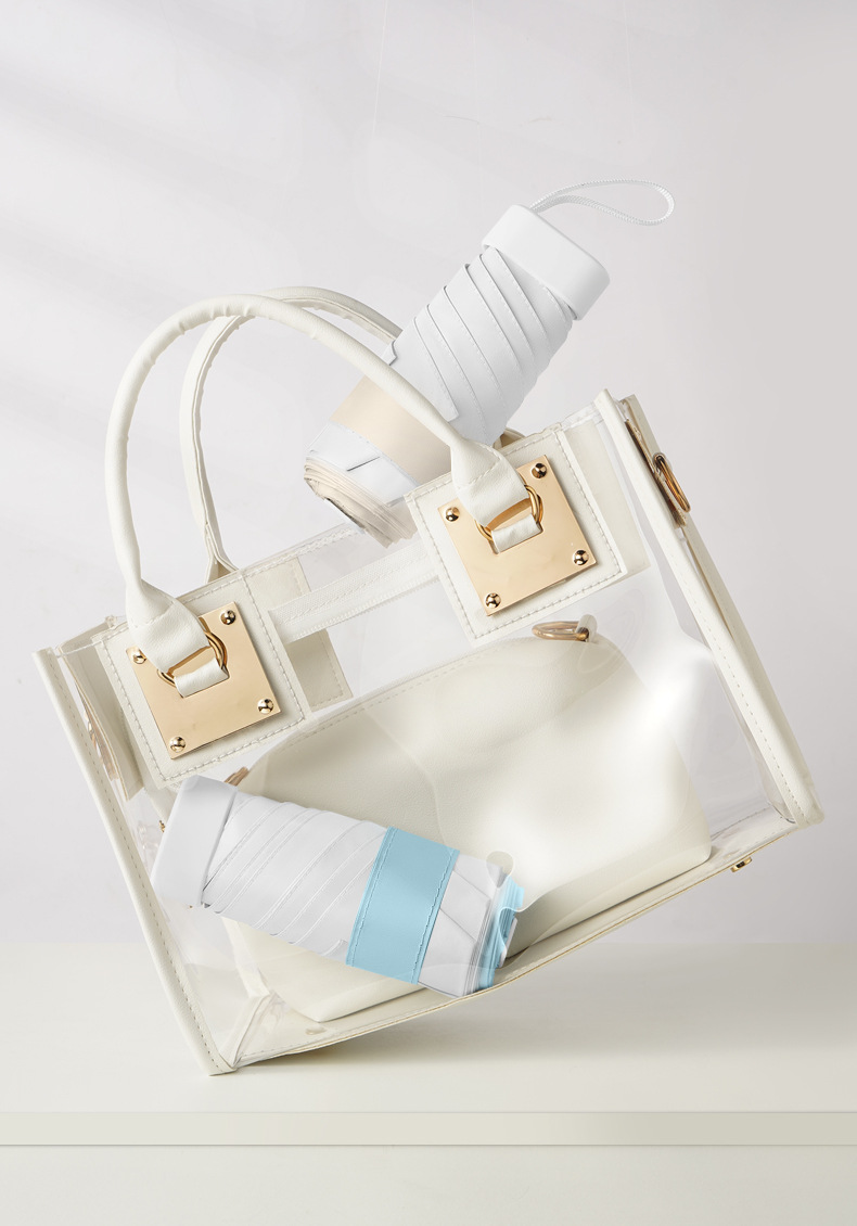 Kompakter Sonnenschirm Mit Uv-schutz Für Damen Und Herren_voghion.com