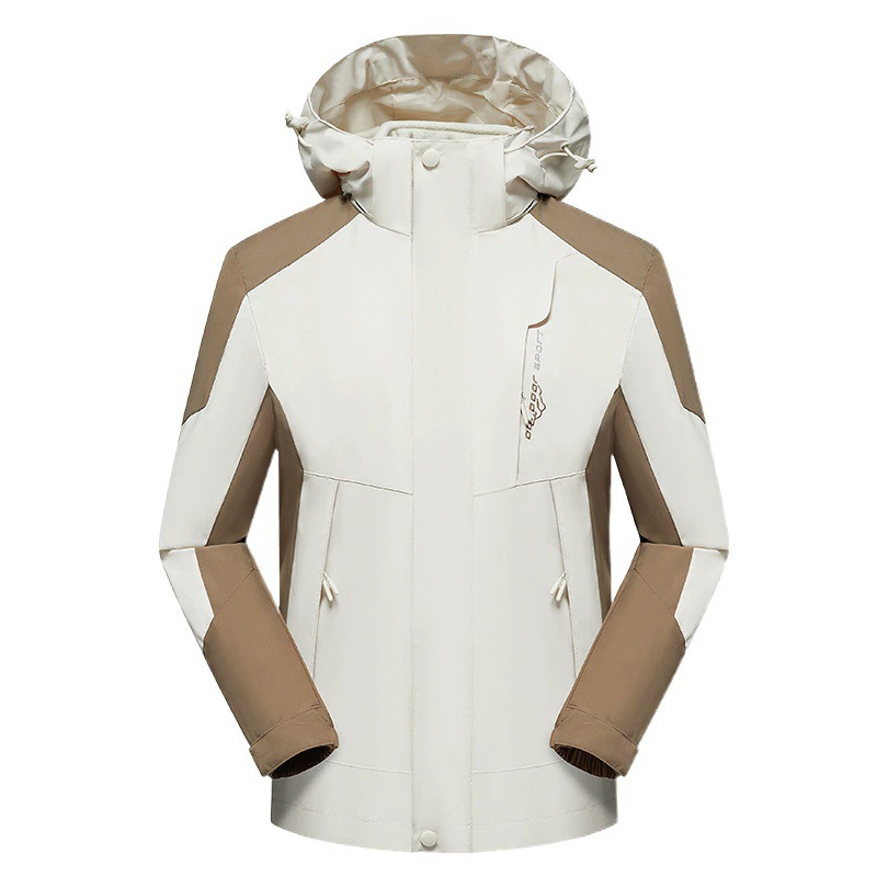 Одежда в горном стиле «Три в одном», мужской ветрозащитный водонепроницаемый утолщенный альпинистский костюм, Женская куртка, съемная рабочая одежда, индивидуальный заказ