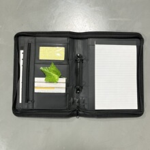 商务多功能笔记本套 A5仿皮活页夹资料文件包记事本 会议记录外壳