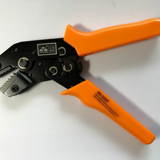 华胜工具 端子压线钳冷压端子钳 非绝缘开放式压线钳SN-02WF
