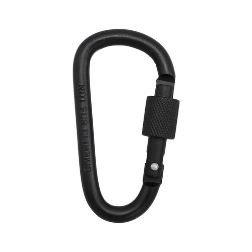 High quality bold 8CM belt lock D type carabiner quick release nut buckle hanging buckle aluminum alloy backpack buckle