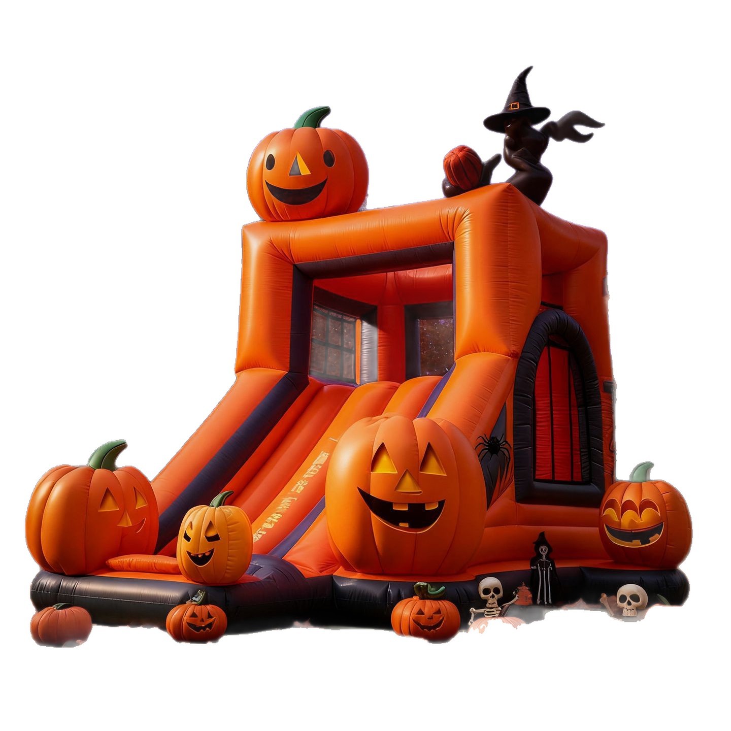 Temas de Halloween gran casa inflable rebotante comercial calabaza cama de salto decoración fiesta al aire libre castillo inflable