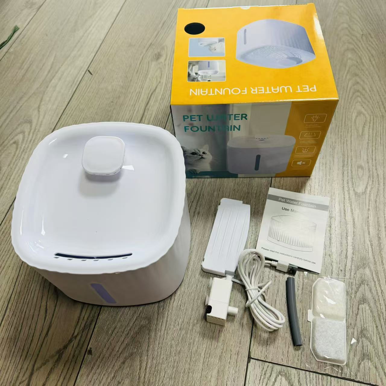 Bebedor de agua para mascotas, detección inteligente, bebedor de agua para gatos, filtro de circulación automática, nuevo artefacto de agua potable transfronterizo