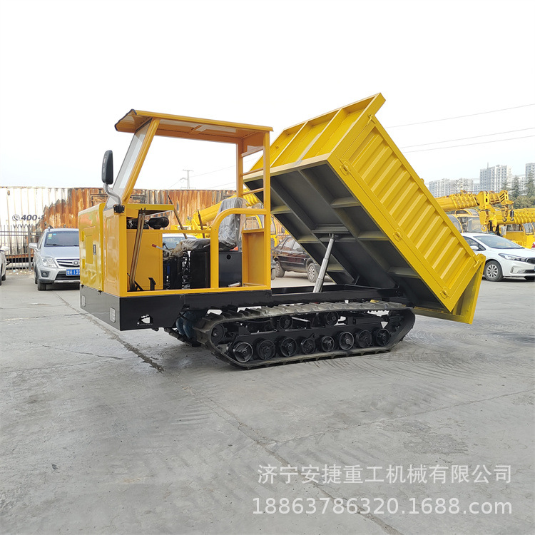 5吨农用履带爬山虎车 全地形山地履带运输车 雨季木材自卸搬运车