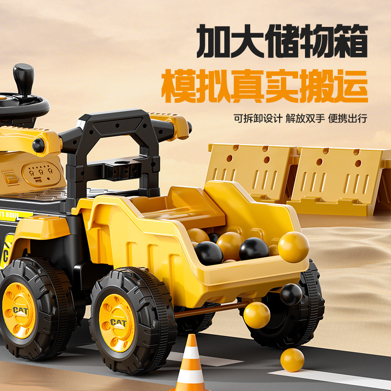 Excavadora para niños, coche de juguete, juguete para personas, niña, niño, excavadora eléctrica de control remoto, vehículo de ingeniería, máquina de gancho image 2