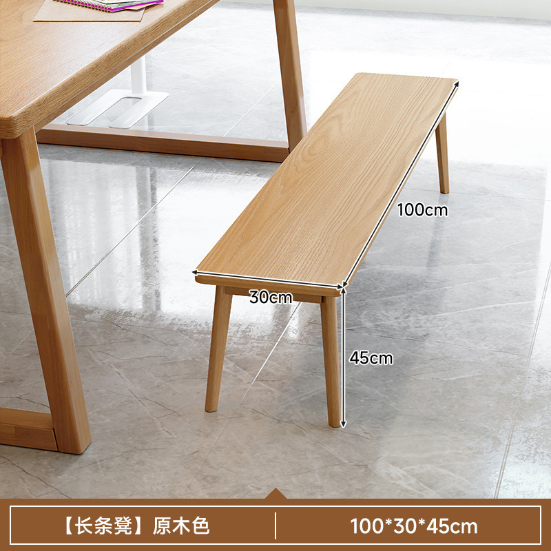 Mesa de escritorio de madera maciza para la sala de estar, escritorio largo, escritorio de lectura, escritorio de estudio, escritorio de computadora de barra larga para dos personas