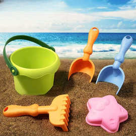 挖土戏水玩铲子套装户外海边工具挖沙宝宝儿童沙滩玩具沙子沙漏桶