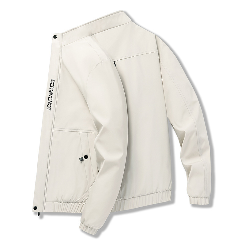 Chaqueta para hombre 2023 primavera y otoño nueva moda coreana delgada de cuello elegante chaqueta de color de otoño chaqueta de hombre