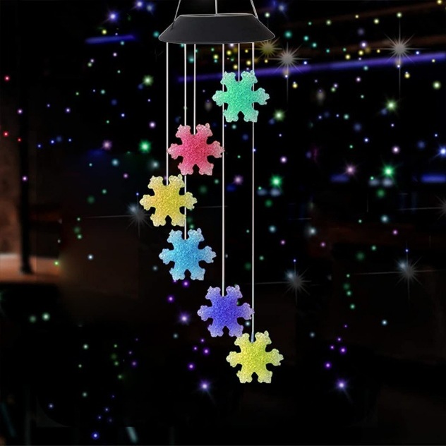 Lámpara solar transfronteriza campana de viento exterior lámpara de campo lámpara de luz LED interior y exterior luz de atmósfera de alta potencia