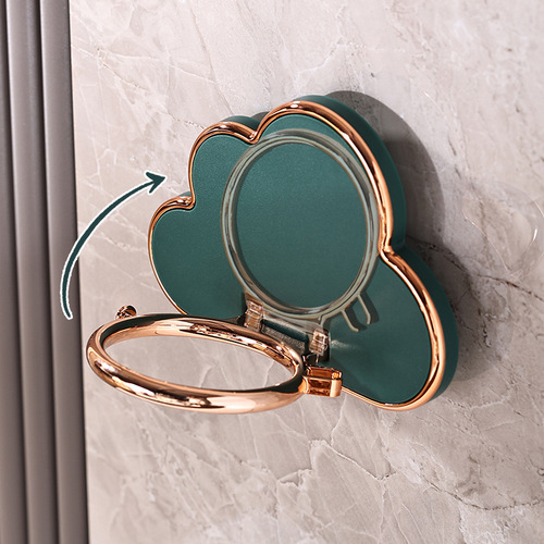 Light luxury hair dryer rack without punching bathroom hair dryer storage bracket wall-mounted bathroom hair dryer shelf hanger