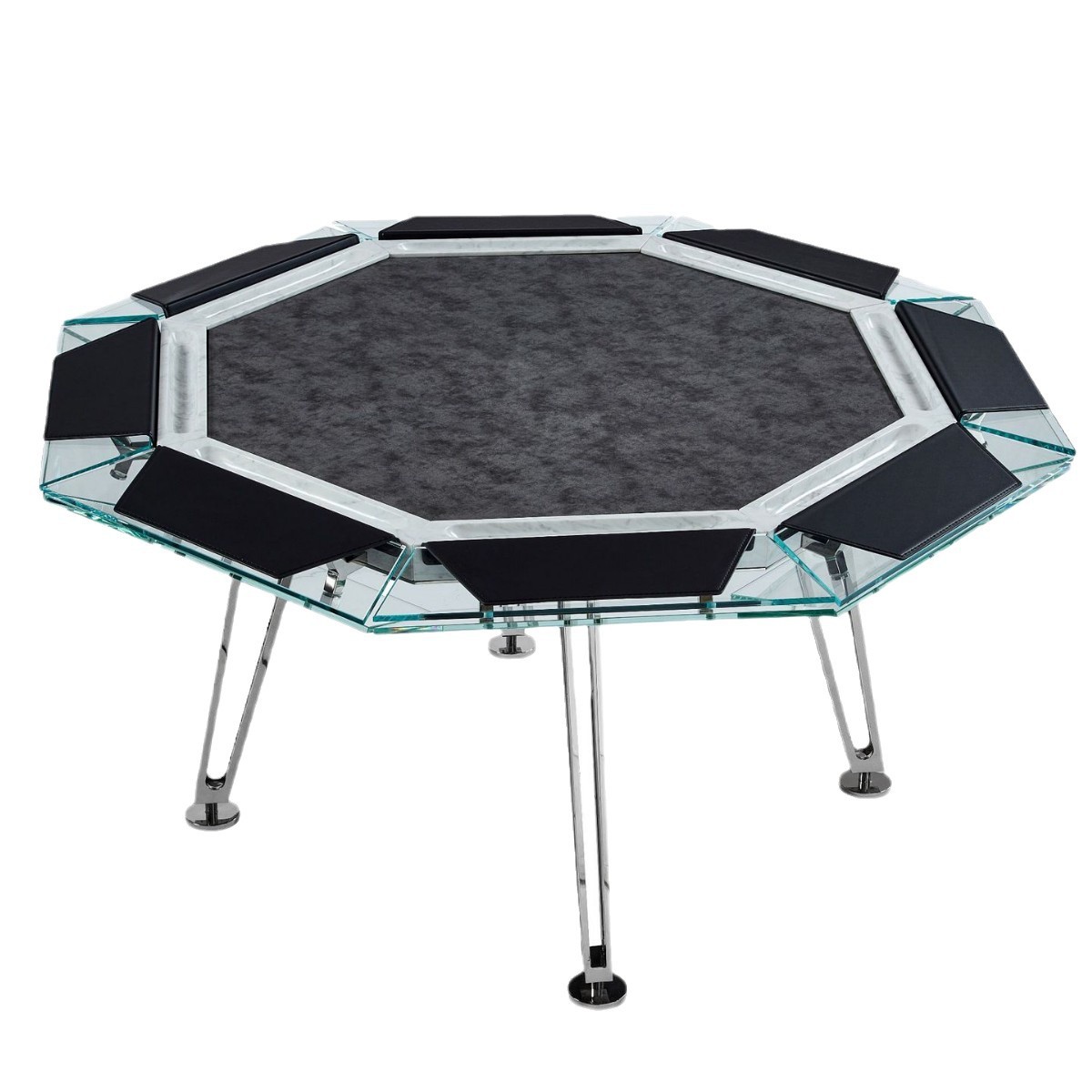 Fichas multijugador de estilo italiano ajedrez profesional vidrio de cristal acrílico de alta calidad mesa de póquer especial de Texas hogar