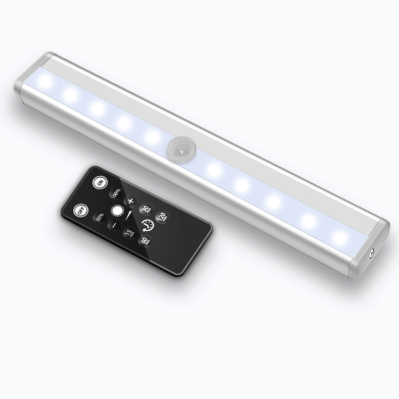 跨境源头工厂遥控铝条灯免布线磁吸衣柜橱柜灯现代简约遥控橱柜灯