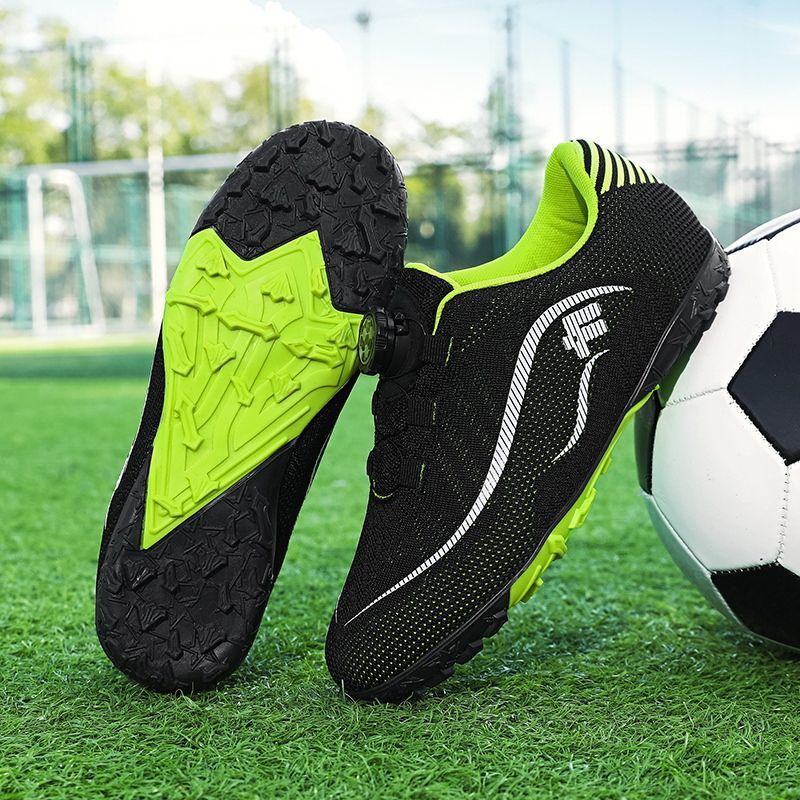 Primavera nuevos zapatos de fútbol transpirables para niños botón giratorio para niños TF clavos rotos zapatos de entrenamiento de fútbol transfronterizos image 8