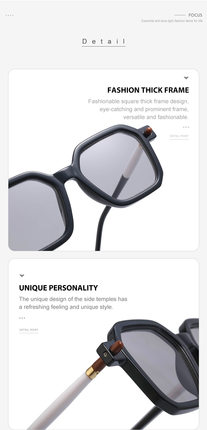 Unisex Fashion Gradient Color Pc Square Metal Sunglasses display picture 6