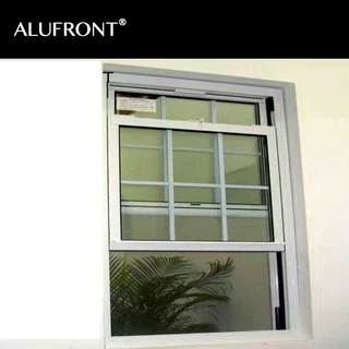 王品门窗ALUFRONT美式铝合金双提拉窗单提拉窗水密铝门窗 北欧轻