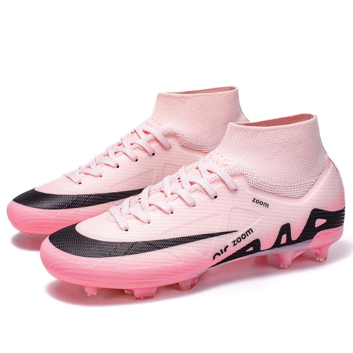 2025 nuevos zapatos de entrenamiento de clavos largos transfronterizos para hombres y mujeres zapatos de fútbol juveniles zapatos de fútbol