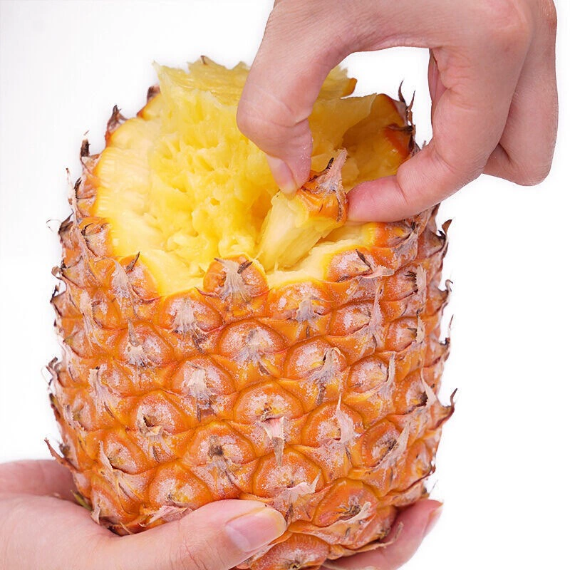 Ананас Golden Diamond, сезонный свежий фрукт, нарезанный вручную, свежий и сочный, без глазков, ароматный тайваньский ананас, поштучная доставка.