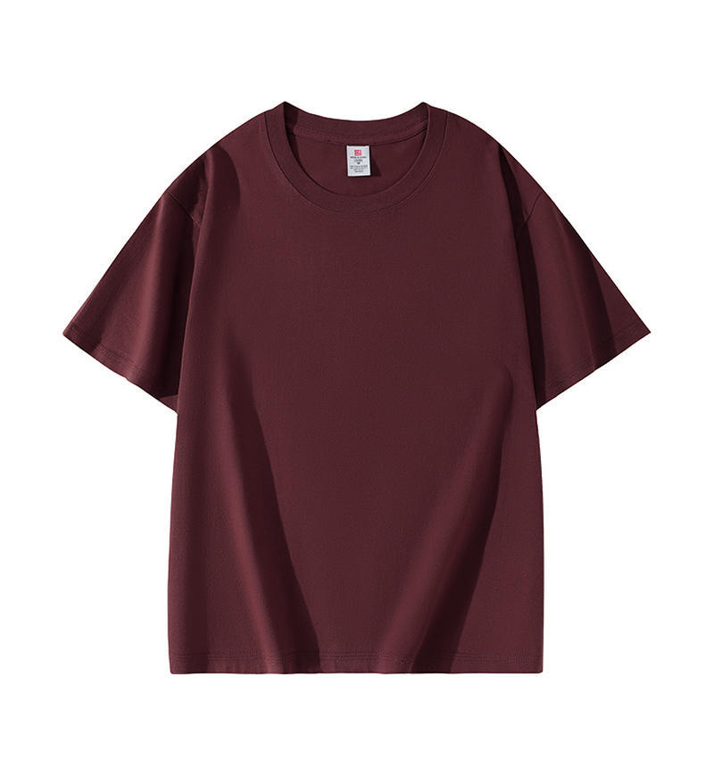 Algodón suave y cómodo cuello redondo verano hombro color sólido manga corta fiesta clase ropa publicidad camiseta personalización