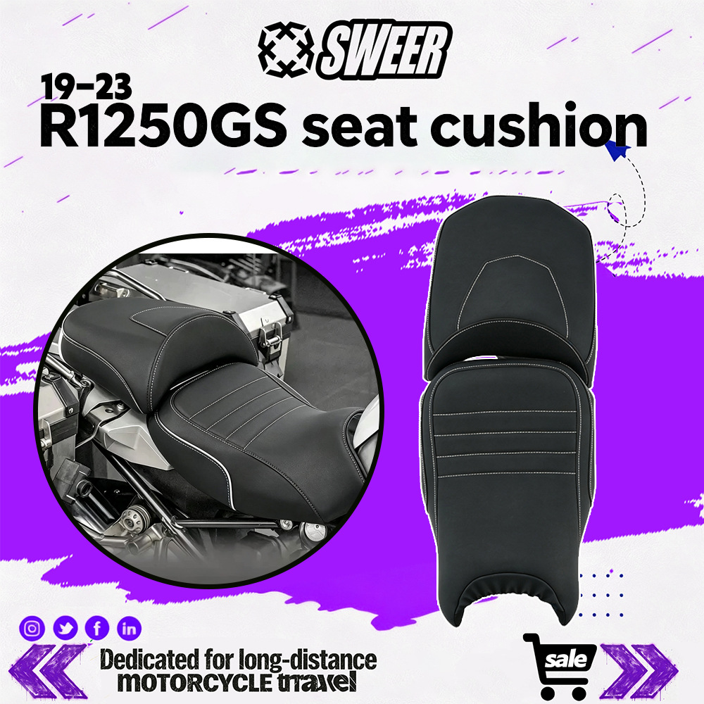 Suitable for 19-23 BMW R1250GS motorcycle modified seat cushion assembly, comfortable and soft seat cushion assembly