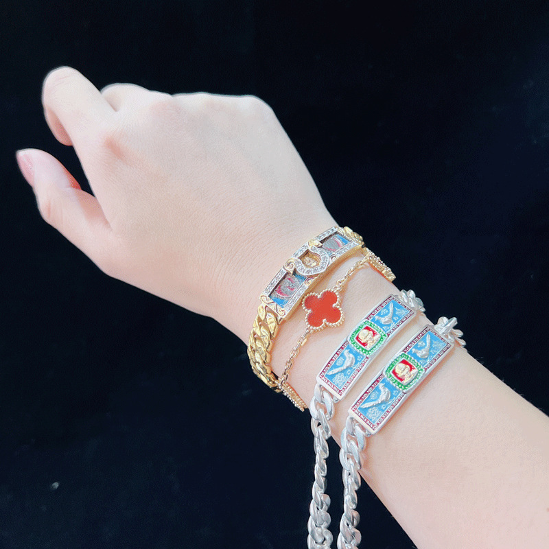 Thai Amulet Luang Por Rui 2562 Pure Silver Bracelet, Ten Billion Self-Like Bracelet, Unisex