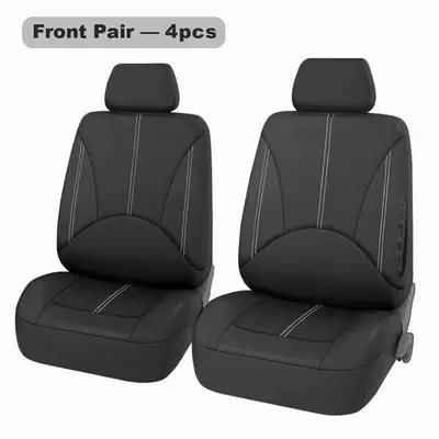 and Dustproof, Seat cushion, seat cover - black-4-piece-set