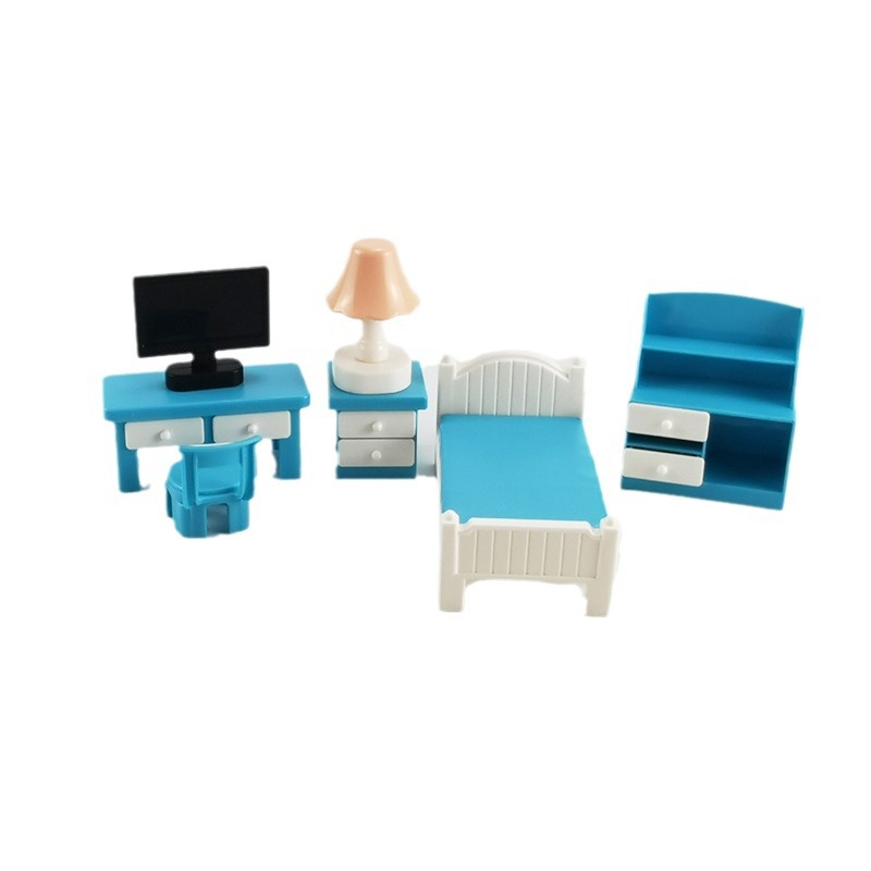 Large particle building blocks Feele home furniture kitchen accessories parts assembled play house toys factory direct sales