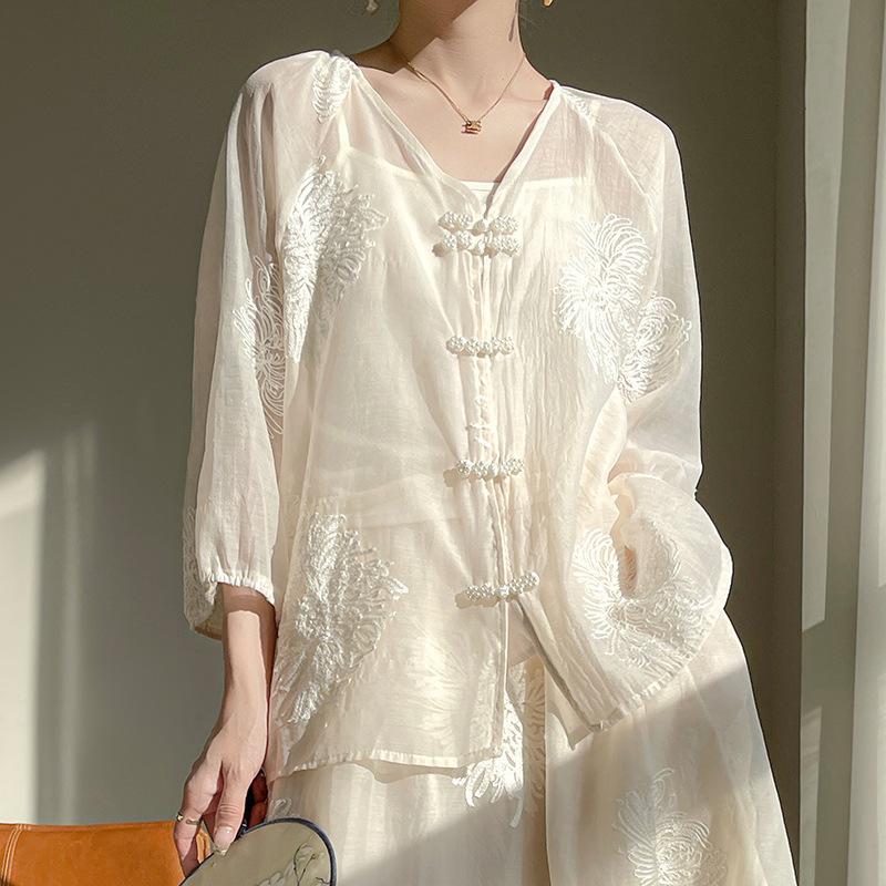 Summer comfortable breathable elegant thin skirt