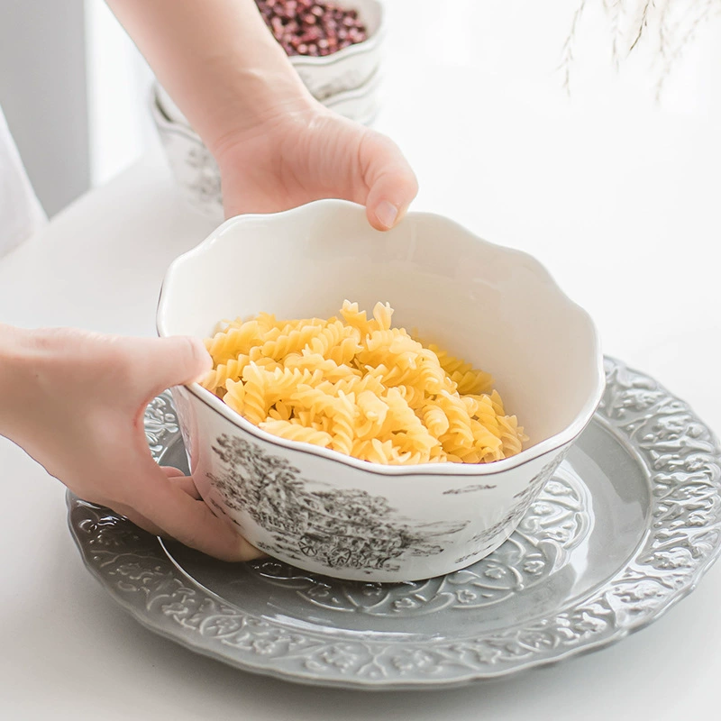 Ретро сервиз для стола, набор, миска для супа, подарочная коробка, упаковка, французский ретро стиль