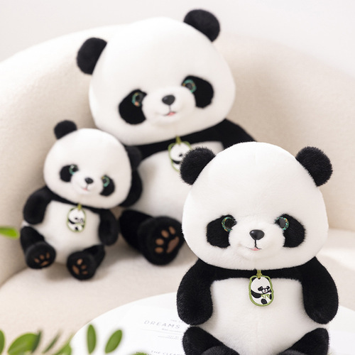 Cute simulation red panda doll plush toy mother and child panda rag doll children girl birthday gift