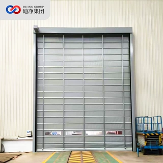 定制堆积门工业水泥炼钢仓库厂房防尘pvc快速提升门电动柔性大门