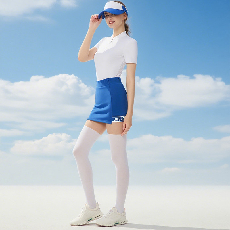 Customized Golf Skirt for Women, Summer High-Elastic Breathable Sports Skort, Antibacterial Outdoor Golf Slimming Skirt