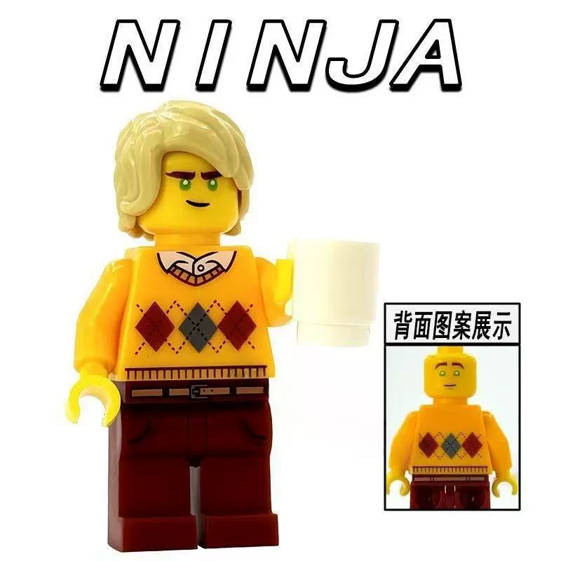 Набор одежды для минифигур (AIP) в стиле Ninjago, 6 персонажей, печатные торс и ноги