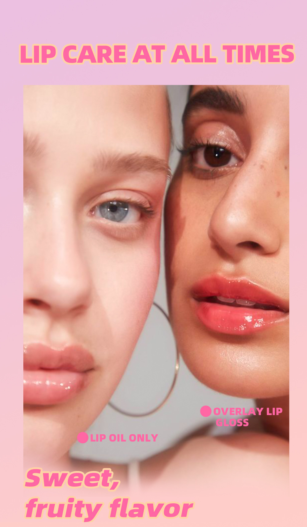 QIBEST Cross-border Mirror Lip Oil Fruit-flavored Moisturizing, Nourishing, Repairing, Translucent and Anti-dryness Lip Cracking Honey Makeup undefined