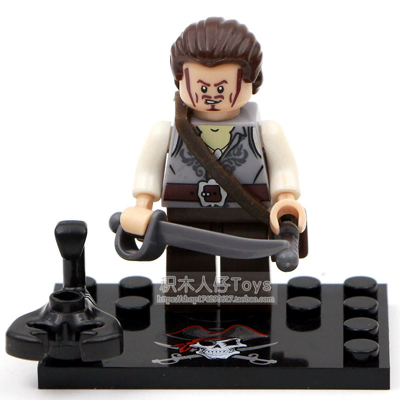 Пираты Карибского моря Дэвид Джонс Джек Элиза Baying KSZ515 518 Совместимо с Lego