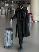 春秋高级感中长款风衣男韩版宽松潮流痞帅过膝大衣双排扣战壕外套
