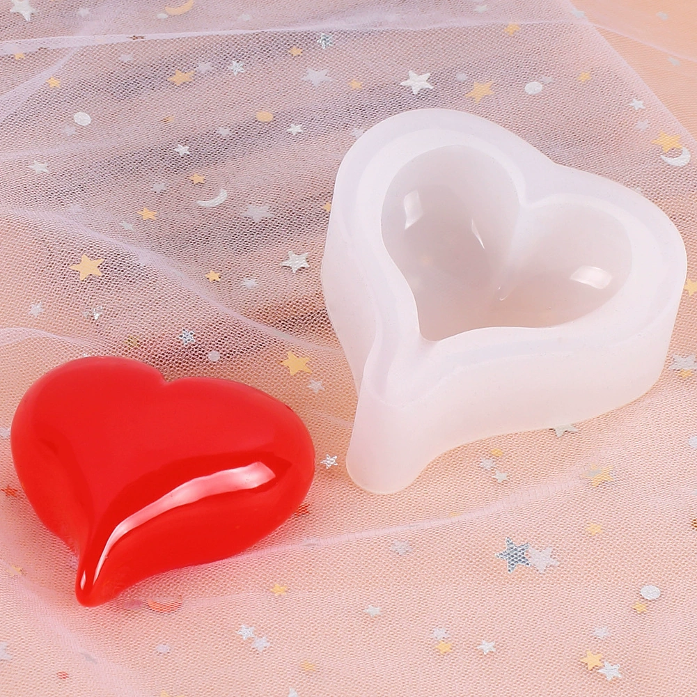 Силиконовая форма сердце, DIY, эффект зеркала