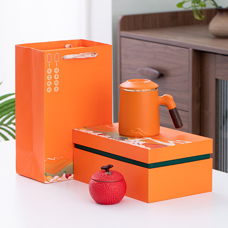 오렌지 파 마운틴 워터 컵 + 그레이트 제달리 티 포트