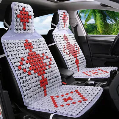 Summer Car Cushion Plastic Double Layer Chinese Knot Cushion Large Truck Universal Smiley Seat Cushion Breathable Cool Mat Jiefang J6 (Cool pad) - double-plastic-chinese-knot-lilac