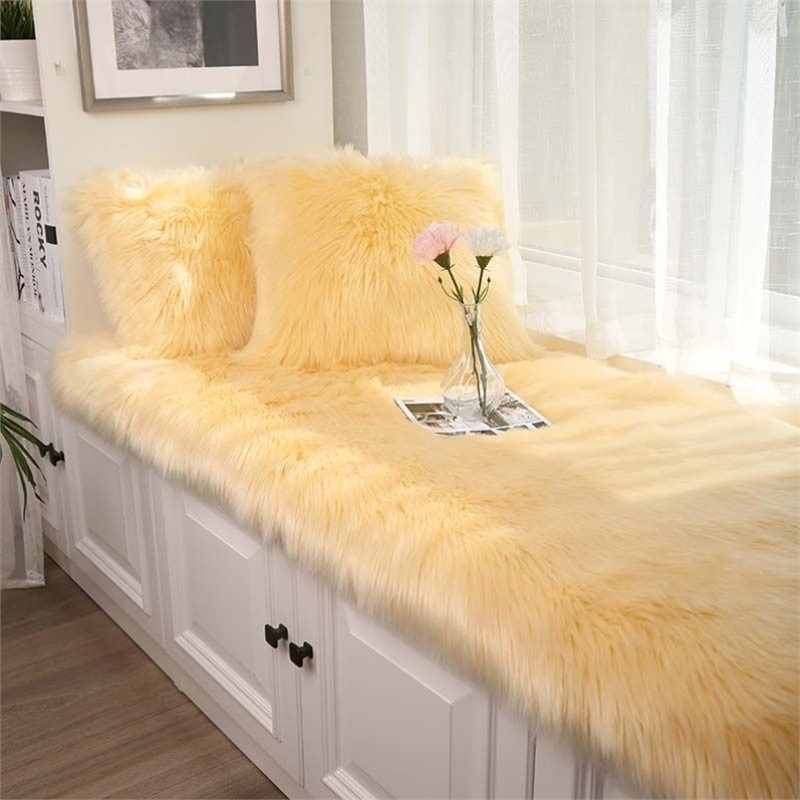 Car Carpet – Other Living Room - long-pile-light-yellow-60150cm