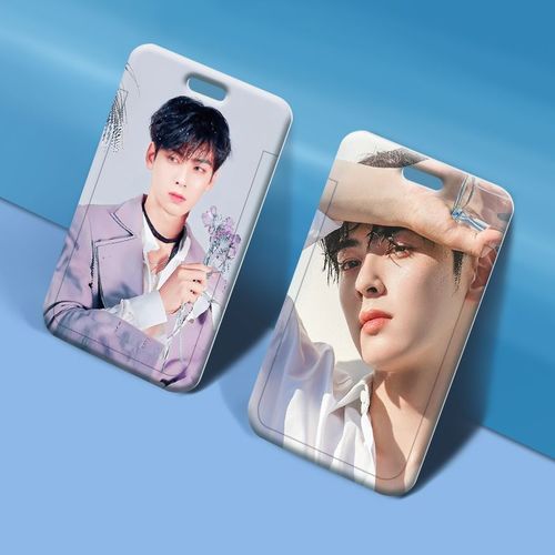 Cheyinyou card holder wholesale plastic slider student school card meal card name badge small card work card holder access control bus