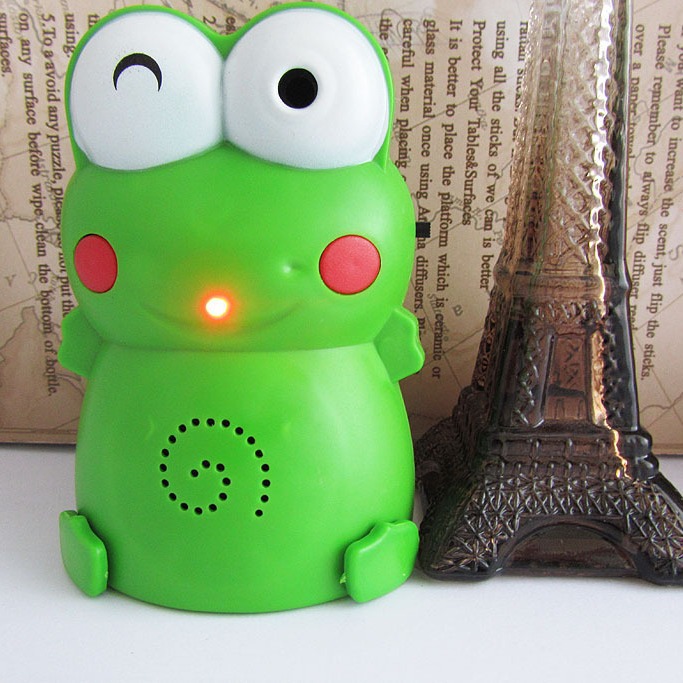 卡通青蛙电子光感应迎宾器入门欢迎光临迎客门铃感应电子感应门铃