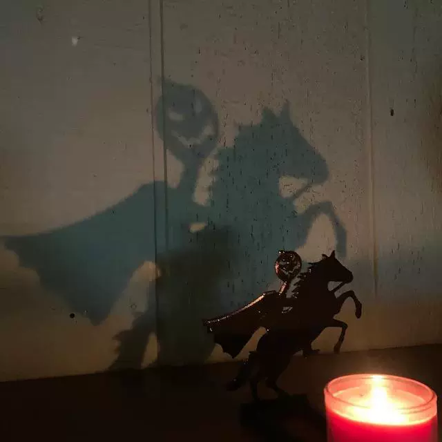 Забавная тен shadow держатель хэллоуинская свеча настольная подвесная украшение
