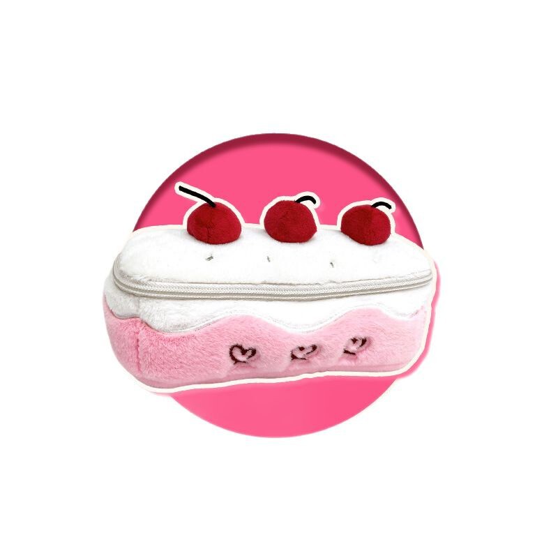 かわいいチェリーケーキ鉛筆バッグ新しい高価値インニッチガーリーハート学生多機能文具化粧品バッグ|undefined