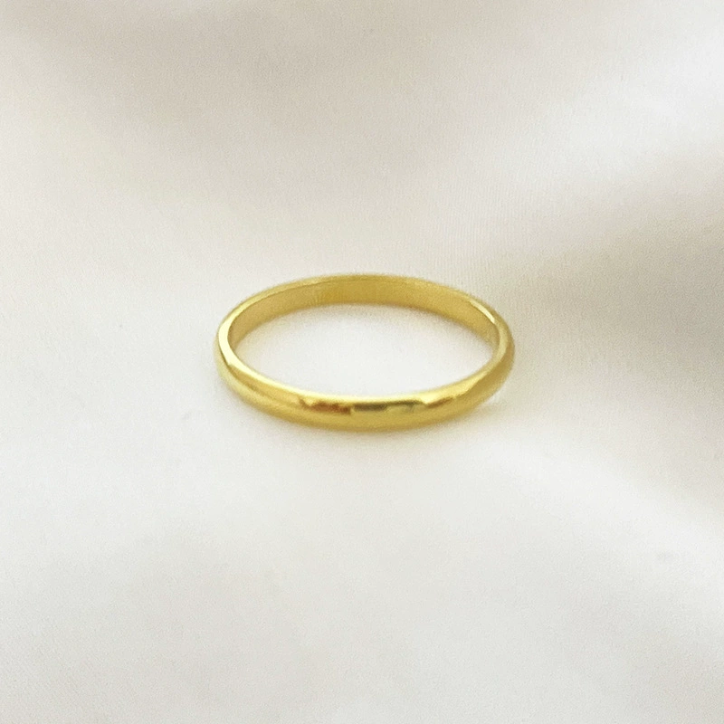 Серебряное кольцо из нержавеющей стали для любимого, ювелирное изделие, 2 мм, простой и элегантный дизайн, на указательном пальце, оптовая продажа