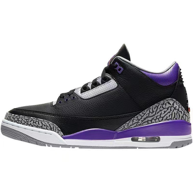 AJ3 negro cemento de carreras azul Fujiwara Hiroshi air mat zapatos de baloncesto Joe3 antideslizante desgaste zapatos deportivos casuales para hombres y mujeres