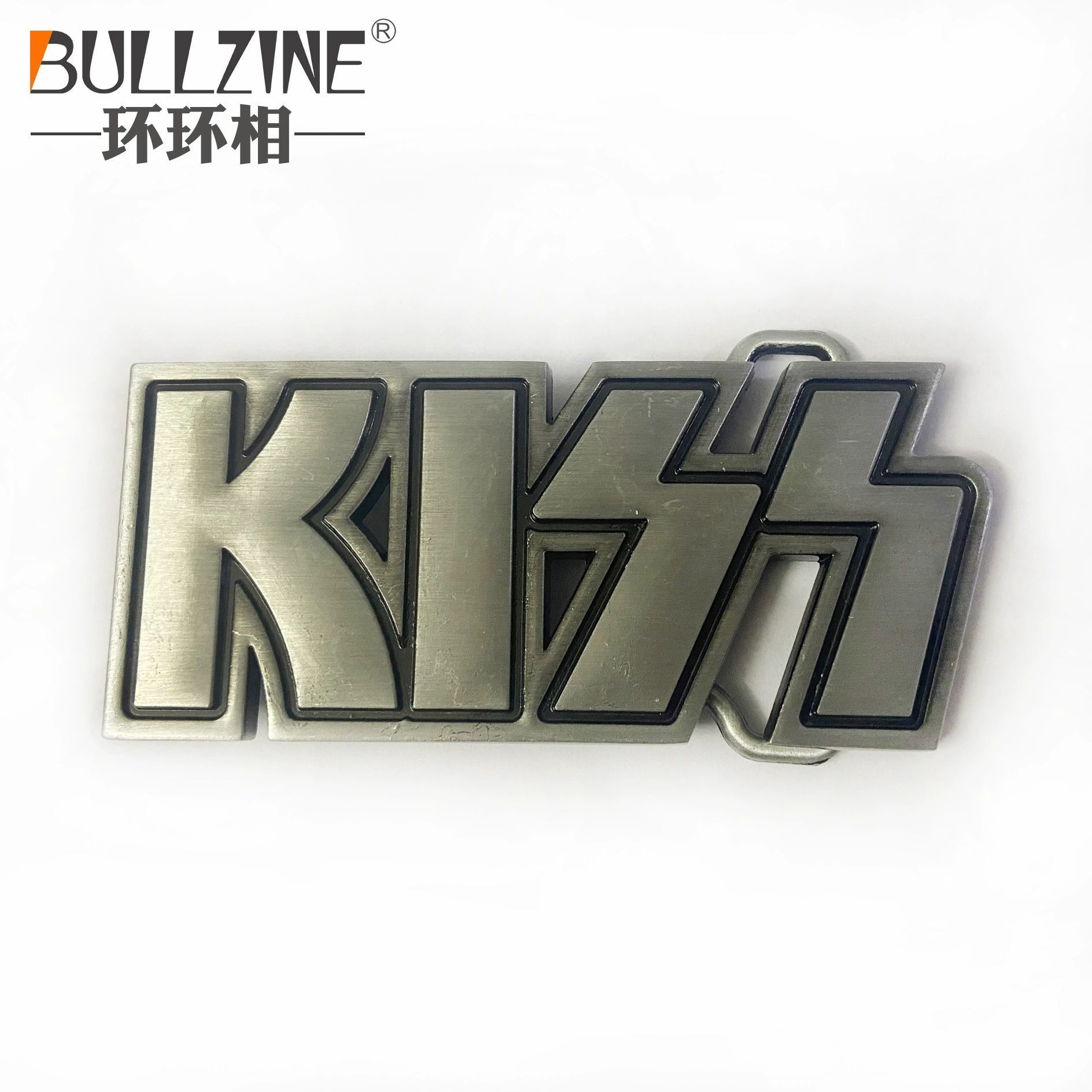 BULLZINE производитель прямых продаж цинковый сплав KISS ремень пряжка 01819 Повседневная мода поясная пряжка