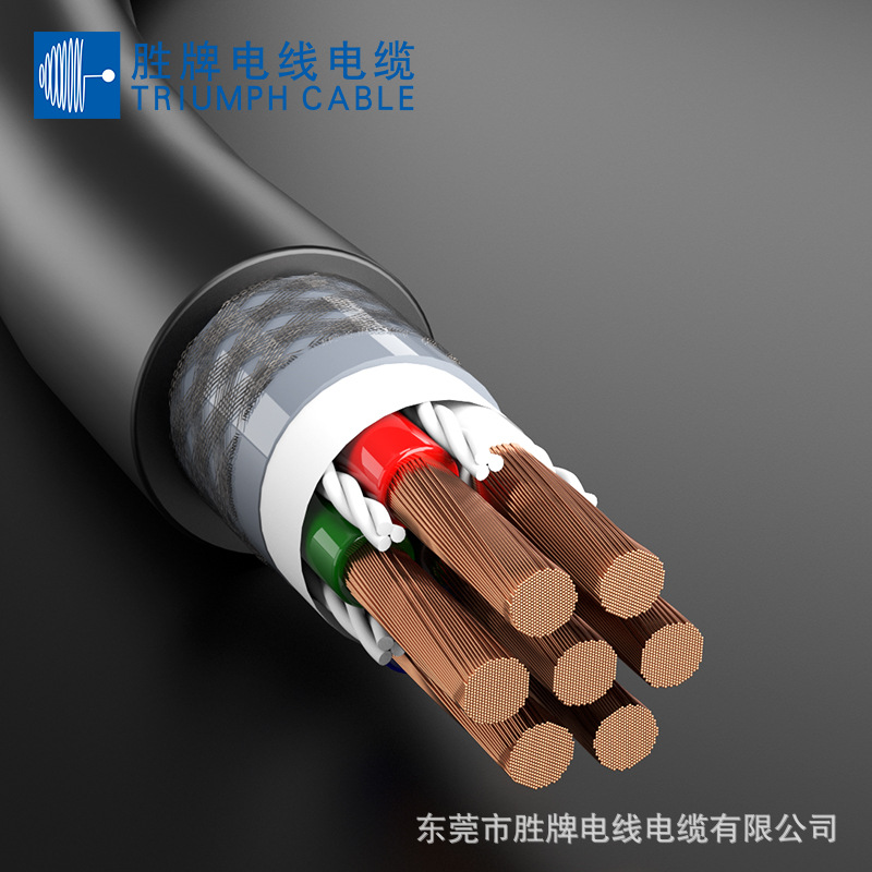 UL20234-3*0.75平方90%以上屏蔽率PUR耐弯折2000万次编码器信号线